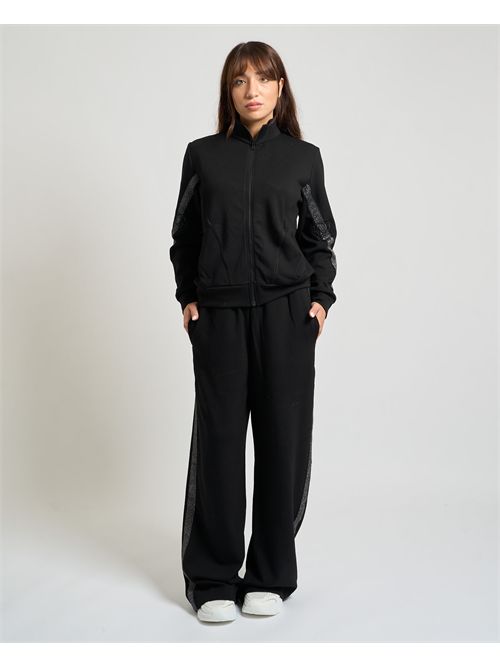 Pantaloni donna Gaelle Paris A Palazzo Con Bandine GAELLE PARIS | GAABW07601NE01